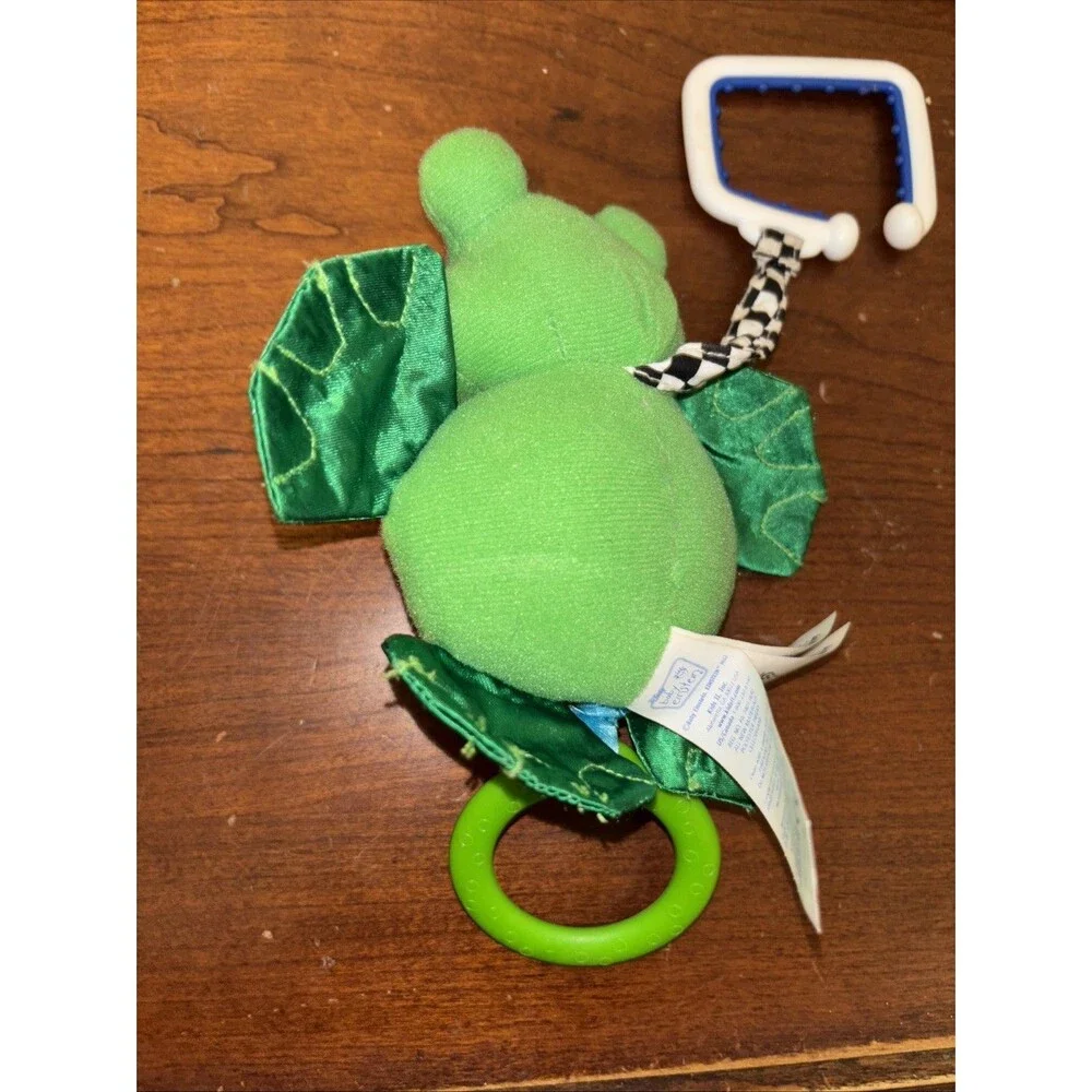 Disney Baby Einstein FROG Baby Activity Play Gym Mat Hanging Toy Crinkle Rattle